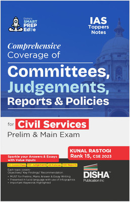 Comprehensive Coverage of Committees, Judgments, Reports & Policies for Civil Services Prelim & Main Exam - Improve Your General Studies & Optional Answer Writing - Upsc & State Psc(English, Paperback, Rastogi Kunal) Comprehensive Coverage of Committees, Judgments, Reports & Policies for Civil Services Prelim & Main Exam - Improve Your General Studies & Optional Answer Writing - Upsc & State Psc(English, Paperback, Rastogi Kunal)