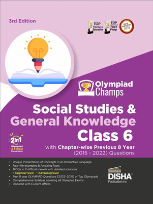 Olympiad Champs Social Studies & General Knowledge Class 6 with Chapter-Wise Previous 8 Year (2015 - 2022) Questions Complete Prep Guide with Theory, Pyqs, Past & Practice Exercise(English, Paperback, unknown)