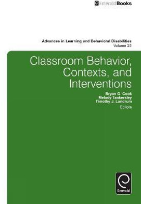 Classroom Behavior, Contexts, and Interventions(English, Electronic book text, unknown)