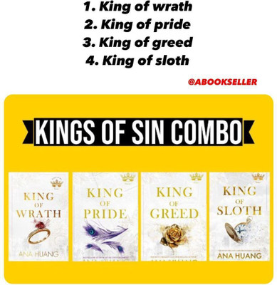 Kings of Sin Series 4 Books Collection Set By Ana Huang (King of Wrath, King of Pride, King of Greed, King of Sloth)(Paperback, Ana Huang)