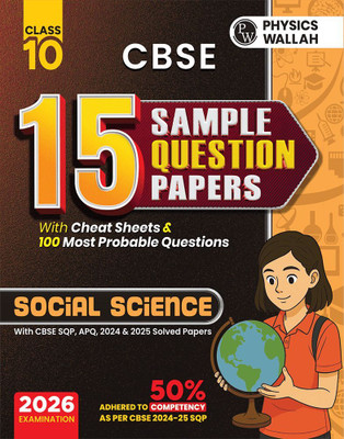 PW 15 CBSE Sample Paper Class 10 2025-26 - Social Science For 2026 Board Exam(Paperback, PW)