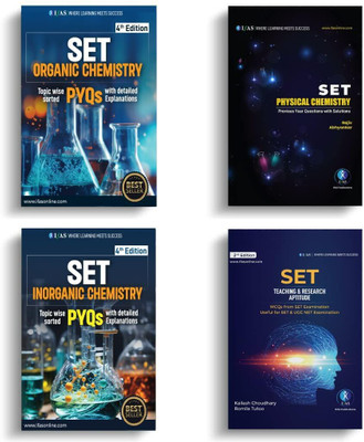 SET Chemical Science Complete Book set (4 Books)  - 2025 | Topicwise Previous Years solved papers on Whole Syllabus - Aptitude, Organic, Inorganic & Physical Chemistry Books - Two Brothers Publications(Paperback, Two Brothers Publications)