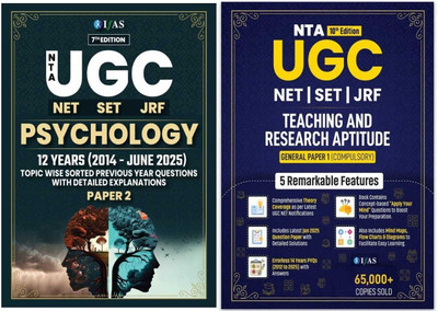 UGC NET Psychology Book  - Paper 2 & UGC NET Paper 1 Book [Set of 2 Books] | Previous Year Solved Papers Unit Wise Sorted with Detailed Solutions | Best Seller ugc NET Psychology PYQ Book for NTA-UGC NET/JRF and SET Sociology Examinations (Paper 1 & Paper 2) in India | IFAS Publications(Paperback, I