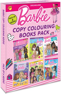 Barbie Copy Colouring Books Pack (A Pack of 6 Books)(English, Paperback, Dreamland Publications)