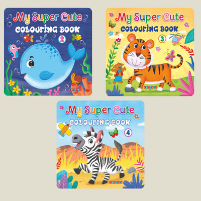 My Super Cute Colouring Book -4(English, Hardcover, unknown)