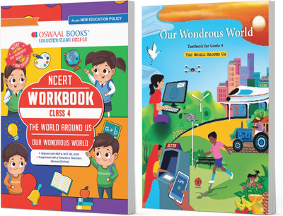 NCERT The World Around Us Textbook and Workbook For Class 4 | Updated NCERT Pattern | Includes Mind Maps & Revision notes | With Parents & Teachers Manual (Set of 2 books)(Product Bundle, Oswaal Editorial Board)