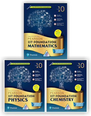 Pearson IIT Foundation'24- Physics+ Chemistry + Maths Class 10 for JEE, NTSE, Olympiad| Revised CBSE|Free access to elibrary & Myinsights Self Preparation(Paperback, Trishna's)