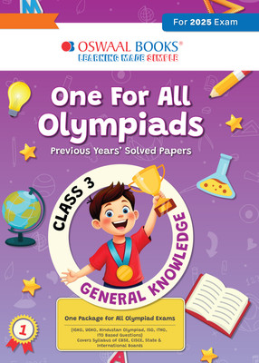 One for All Olympiads Previous Year Solved Papers_class 3_general Know(English, Paperback, unknown)