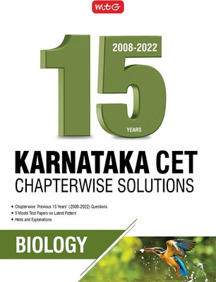 MTG 15 Years Karnataka CET Chapterwise Solutions Biology - Karnataka CET Engineering & Medical Entrance Exam Books 2023(Paperback, MTG Editorial Board)