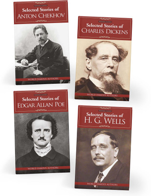 Selected Stories of Anton Chekhov, Charles Dickens, Edgar Allan Poe & H. G. Well | Hardbound Edition | Set of 4 Books(Hardcover, Pinwheel Books)