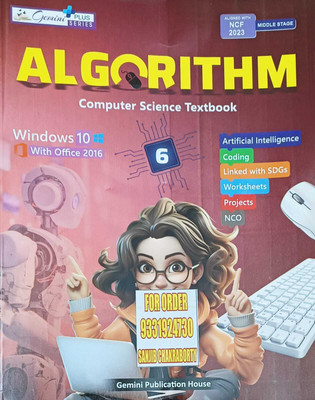 ALGORITHM COMPUTER SCIENCE TEXTBOOK CLASS 6(kolkata, GEMINI PUBLICATION HOUSE)