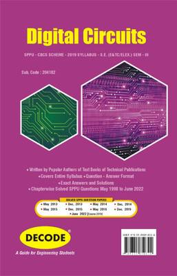 Digital Circuits for SPPU 19 Course (SE - III - E&Tc - 204182) (Decode)(Paperback, ATUL P. GODSE, DR. MRS. DEEPALI A. GODSE)