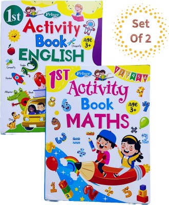 1st Prince Activity Book Maths And 1st Activity Book English and Mathematics Fun Learning And Writing Books For Children (Set Of 2)(Paperback, AP SINHA)