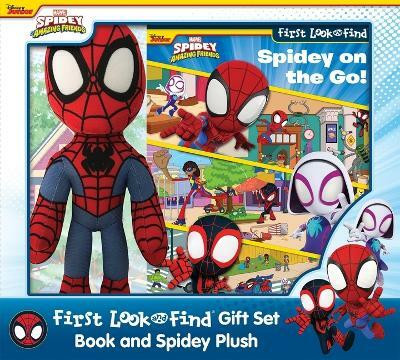 Disney Junior Marvel Spidey and His Amazing Friends: Spidey on the Go! First Look and Find Book Box and Plush Gift Set(English, Hardcover, Kids Pi)