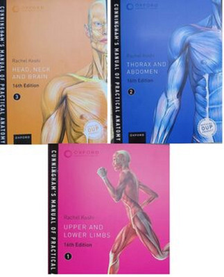 Cunningham's Manual of Practical Anatomy - Set of 3 Volumes - 16th Edition(Paperback, Rachel Koshi , Cunningham)