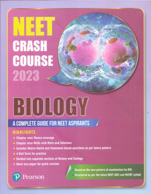 NEET CRASH COURSE 2023 BIOLOGY(Paperback, Pearson)