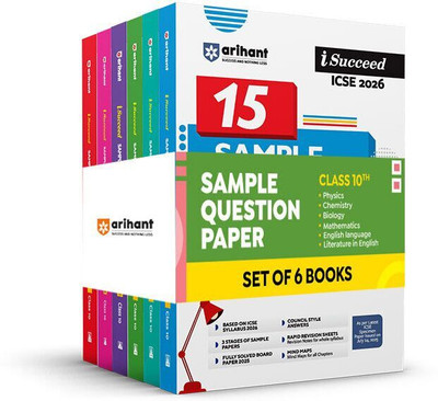 Arihant I Succeed ICSE Sample Question Papers Chemistry, Physics, Biology, Mathematics, English Language & Literature Class 10 | ICSE 2026 Board Exam | 10 and 15 Fully Solved Specimen Paper and Board Paper 2025 | Based on Latest ICSE Syllabus | Council Style Answers | English Medium(Paperback, Neera