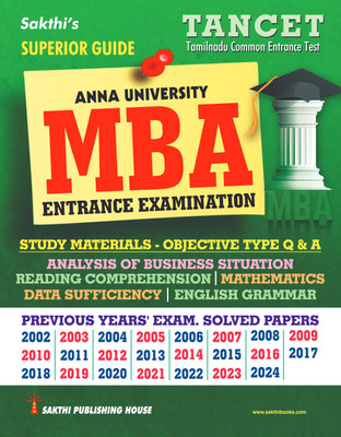 Tancet MBA Entrance Examination Superior Guide(Paperback, Dr.D. Antony Xavier, S. Sambasivan)