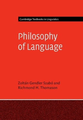 Philosophy of Language(English, Hardcover, Szabo Zoltan Gendler)