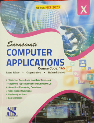 Saraswati Computer Applications 165 Class 10 (2024 edition)(New Saraswati house India pvt LTD, Reeta Sahoo)
