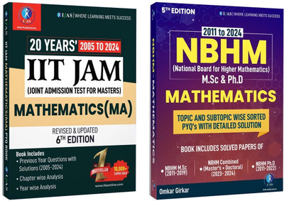 IIT JAM Mathematics and NBHM Mathematics PYQ Books  - 2026 | With Detailed Solutions (2005 to 2024) | Bestselling Chapter Wise & Topic Wise PYQ Book for IIT JAM, CUET PG, NBHM and MSc Entrance Mathematics Exams | Two Brothers Publications(Paperback, IFAS Publications)