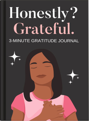 Max Speed Honestly Grateful - Gratitude Journal for everyday use A5 Diary for Self Reflection 132 Pages(Black)