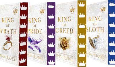 Custom-made Special Edition of Kings of Sin Series includes King of Wrath, King of Pride, King of Greed and King of Sloth(Sprayed Book Edges, Ana Huang)