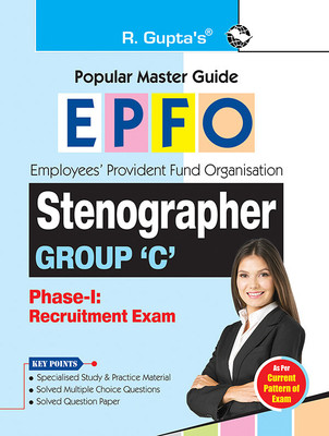 EPFO: Stenographer (Group 'C') Phase-I Recruitment Exam Guide(English, Paperback, RPH Editorial Board)