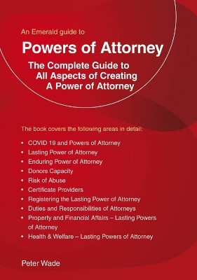 An Emerald Guide To Powers Of Attorney(English, Paperback, Wade Peter)