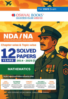 Oswaal Nda-Na (National Defence Academy/Naval Academy) 12 Years' Chapt(English, Paperback, unknown)