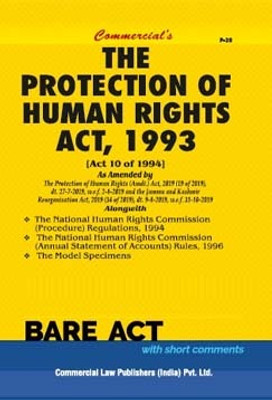 Protection of Human Rights Act, 1993(Paperback, Commercial's)