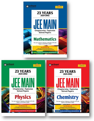23 Years (20242002) Jee Main Chapterwise Topicwise-Levelwise Solved Papers Physics | Chemistry | Mathematics | Previous Years Solved Question Papers  - 23 Years JEE Main Chapterwise PYQ Solved Papers(English, Paperback, unknown)