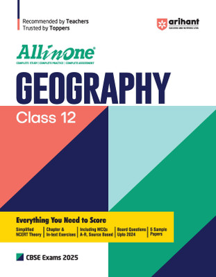 (Old Edition) All In One Geography Class 12th Based On Latest NCERT For CBSE Exams 2025| Mind map in each chapter| Clear & Concise Theory| Intext & Chapter Exercises| Sample Question Papers 2025 Edition(Paperback, Brij Mohan Shrivastava)