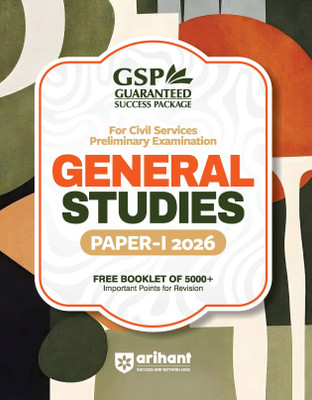 Arihant General Studies Paper-1 2026 | Preliminary Examination-2026 | Solved Papers | Current Affairs |Previous years question papers (PYQ) | GS Book | English Medium(English, Hardcover, unknown)