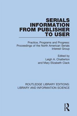 Serials Information from Publisher to User(English, Hardcover, unknown)
