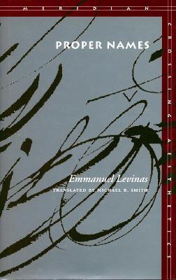 Proper Names(English, Paperback, Levinas Emmanuel)