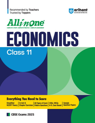 (Old Edition) Arihant All In One Economics Class 11th Based On Latest NCERT For CBSE Exams 2025 | Mind map in each chapter | Clear & Concise Theory | Intext & Chapter Exercises | Sample Question Papers(Paperback, Pratima Jain Roy)