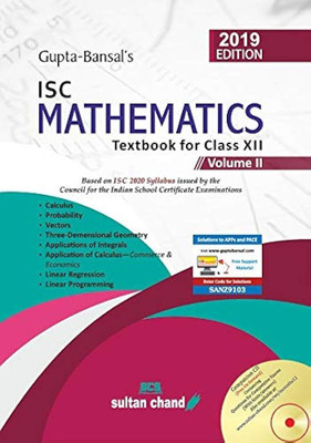Gupta-Bansal's ISC Mathematics XII (Volume 2): Textbook for ISC Class 12(Paperback, Dr V.K. Gupta, Dr A.K. Bansal)