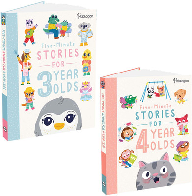 Five Minute Stories Pack of 2 books | Story Books for 3 to 5 Year Old Kids | Short Stories | Readaloud | Bedtime Reading  - Bundle(Paperback, Parragon)