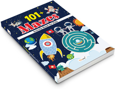 Fun Learning Workbook : 101+ Mazes Activity Book for Kids : Brain Games for Kids, Maze Adventures, Educational learning book for early learners(Paperback, GOWOO)