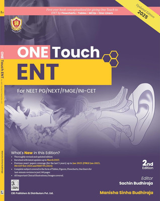 ONE TOUCH ENT FOR NEET PG/NEXT/FMGE/INI CET UNDERGRADUATES (PB 2025)(Paperback, Manisha Sinha Budhiraja)