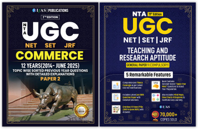 UGC NET Commerce Books 2025  - UGC NET Commerce Paper 2 & UGC NET Paper 1 [Set of 2 Books] | Previous Year Solved Papers Unit Wise with Detailed Solutions (2014 –June 2025) | Best Seller UGC NET Commerce Books 2025 PYQ for NTA UGC NET/JRF, SET & Assistant Professor Commerce Examinations in India | I