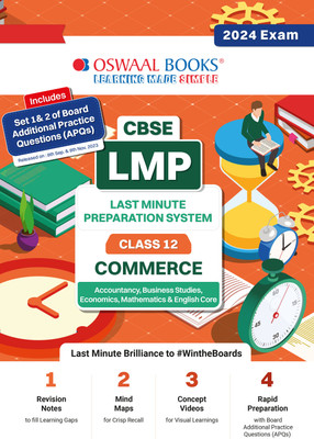 Cbse Lmp Last Minute Preparation System Class 12 Commerce Stream (Accountancy, Business Studies, Economics, Mathematics & English Core) with Golden Questions (for Year 2024)(English, Paperback, Jain P.)