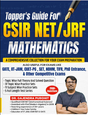 Topper's Guide for CSIR NET JRF Mathematics By DR. Gajendra Purohit Sir(Paperback, DR. Gajendra Purohit)