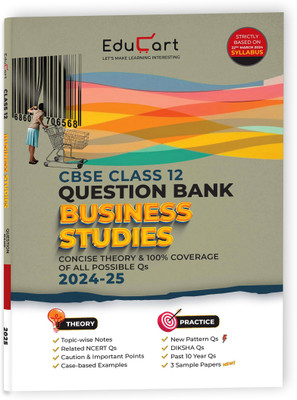 (OLD) Educart CBSE Question Bank Class 12 Business Studies 2024-25 (As per latest CBSE Syllabus 23 Mar 2024)(Paperback, Educart)