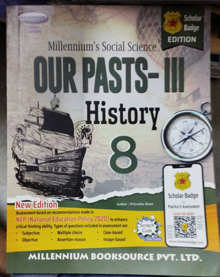 Millennium social science our pasts - 3 history class 8(Paperback, Priyanka rana)