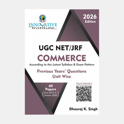 UGC NET JRF Commerce Previous Years Questions Unit Wise  - UGC NRT JRF Commerce PYQP by Dheeraj K Singh 2025 Edition Covering 2012 June to 2025 June(English, Hardcover, unknown)