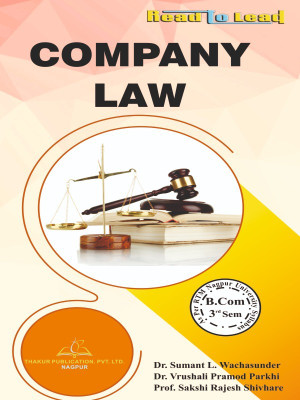 COMPANY LAW RTMNU B.COM Third Semester book As per Nagpur University(Paperback, Dr. Sumant L. Wachasunder , Dr. Vrushali Pramod Parkhi , Prof. Sakshi Rajesh Shivhare)