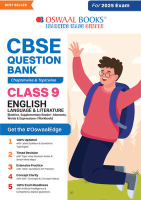 CBSE Question Bank Chapterwise and Topicwise SOLVED PAPERS_Class 9_ENGLISH Language & LITERATURE_For Exam 2024-25(English, Book, Oswaal Editorial Board)