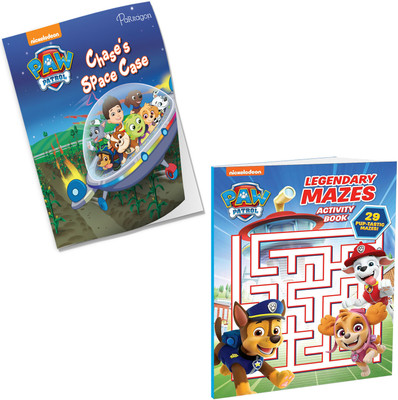 Paw Patrol Mazes Activity and Chase's Space Story Pack of 2 Books | Books for 4 to 6 Year Old Kids  - Bundle(Paperback, Parragon)